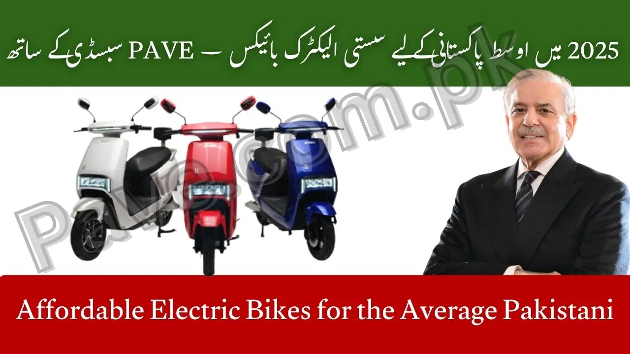 Affordable Electric Bikes for the Average Pakistani – PAVE Subsidy 2025 1 Affordable Electric Bikes Average Pakistani PAVE