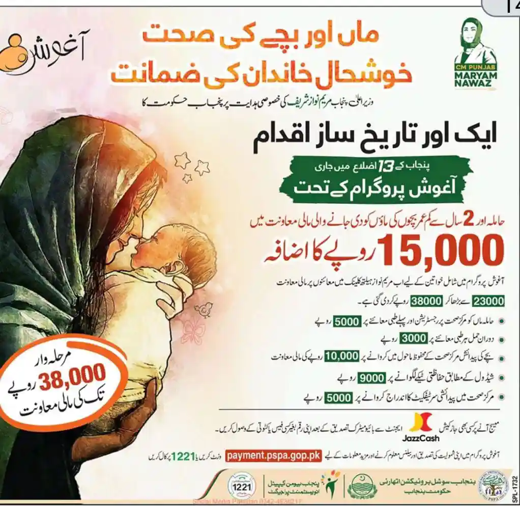 Aghosh Program Punjab 15,000 Rupees Financial Aid