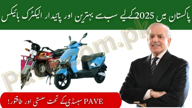 Best Durable Electric Bikes in Pakistan for 2025 – PAVE Subsidy Supported 2 Best Durable Electric Bikes in Pakistan for 2025