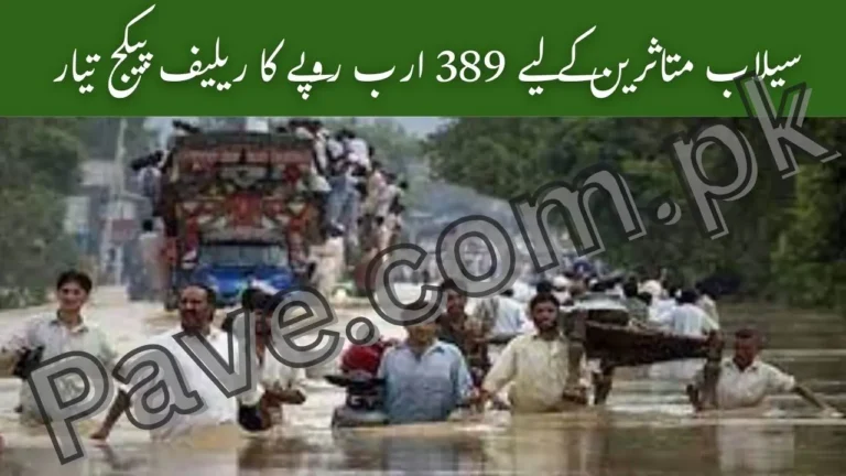 Government Prepares 389 Billion Rupees Relief Package for Flood Victims