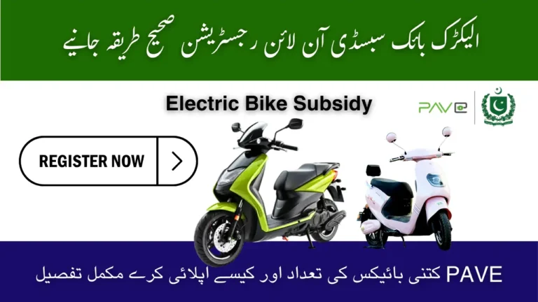 PAVE Electric Bike Subsidy Pakistan October 2025 Online Registration 4 PAVE Electric Bike Subsidy Pakistan