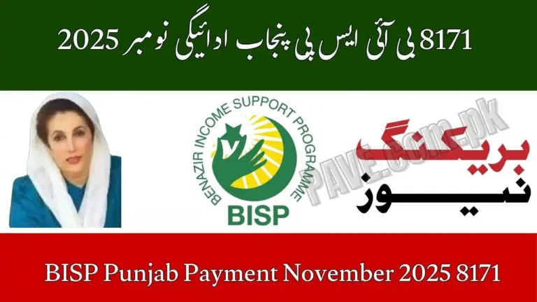 8171 BISP Punjab Payment November 2025