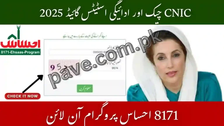 8171 Ehsaas Program Check CNIC Online Web Portal Guide 2 8171 Ehsaas Program Check CNIC Online Web Portal Guide
