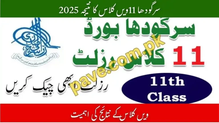 BISE Sargodha 11th Class Result 2025