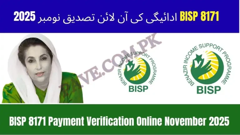 BISP 8171 Payment Verification Online November 2025