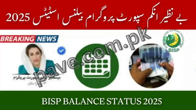 BISP Balance Status 2025