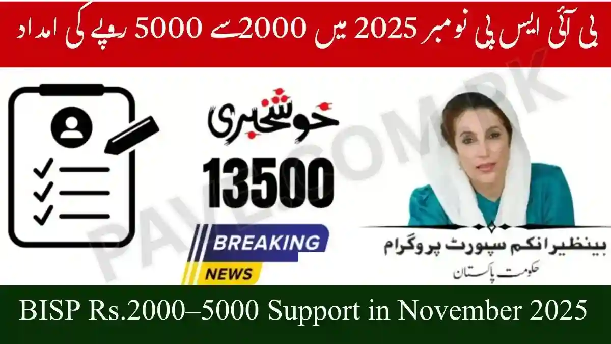 BISP Rs.2000–5000 Support in November 2025 Latest Update 1 BISP Rs.2000–5000 Support in November 2025