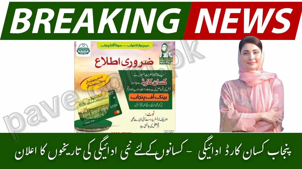 Bank of Punjab Kisan Card Payment Return 2025