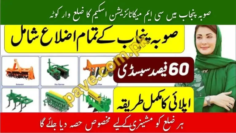 District-Wise Quota for CM Mechanization Scheme in Punjab 2 District-Wise Quota for CM Mechanization Scheme in Punjab