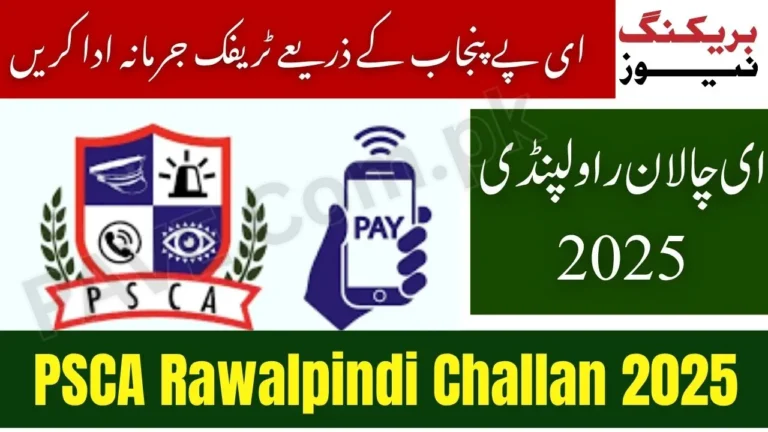 E-Challan Rawalpindi 2025