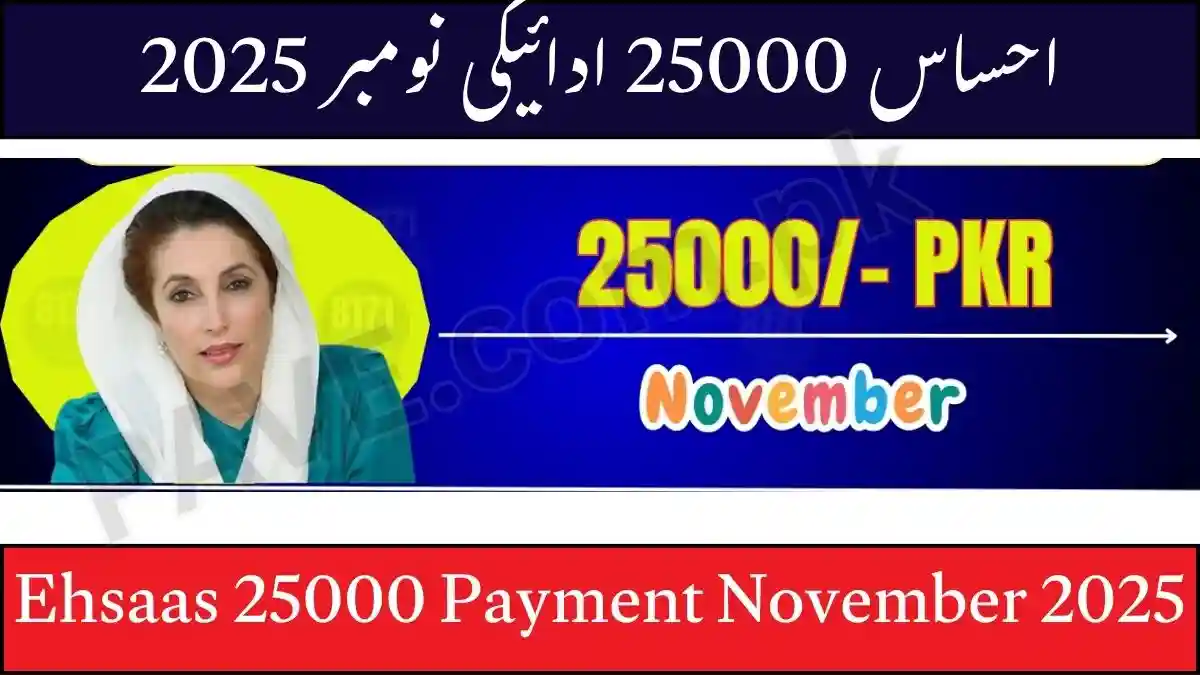 Ehsaas 25000 Payment November 2025 CNIC Check, Status Update & Eligibility Alert 1 Ehsaas 25000 Payment November 2025