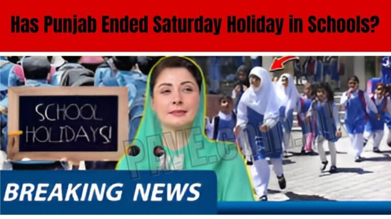 Has Punjab Ended Saturday Holiday in Schools? Latest Update