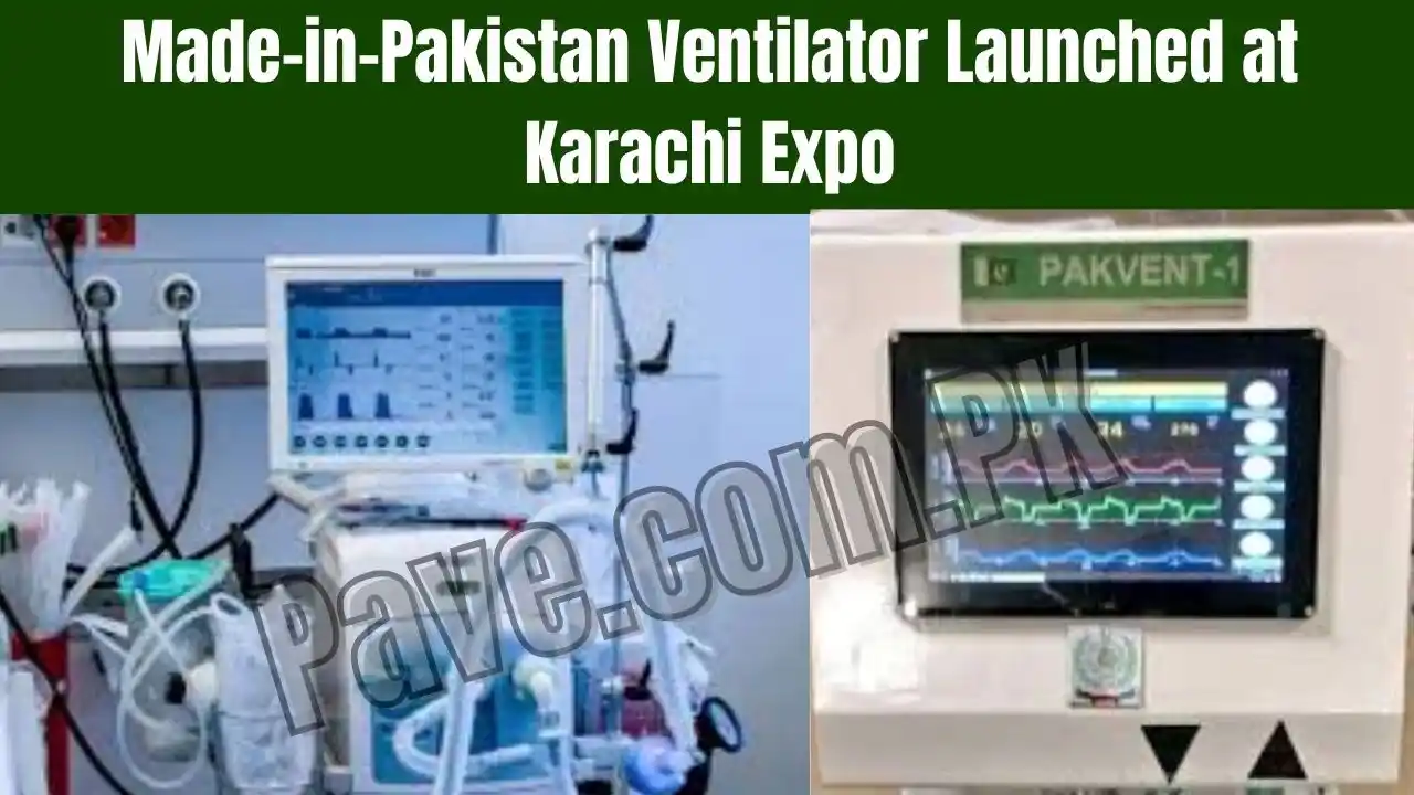 Made-in-Pakistan Ventilator Launched at Karachi Expo