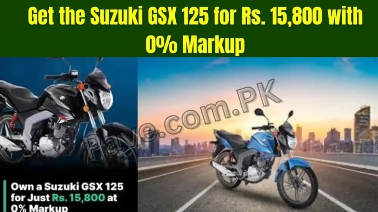 Breaking News: Get the Suzuki GSX 125 for Rs. 15,800 with 0% Markup 10 Get the Suzuki GSX 125 for Rs. 15,800 with 0% Markup