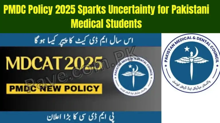 Breaking News: PMDC Policy 2025 Sparks Uncertainty for Pakistani Medical Students