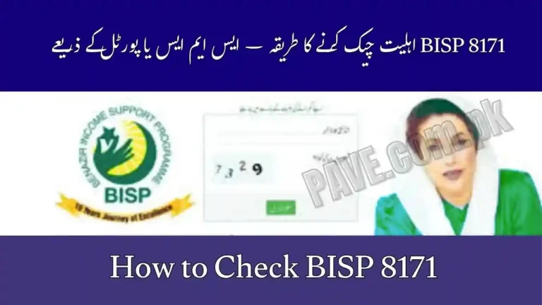 How to Check BISP 8171 Eligibility via SMS or Portal 3 How to Check BISP 8171