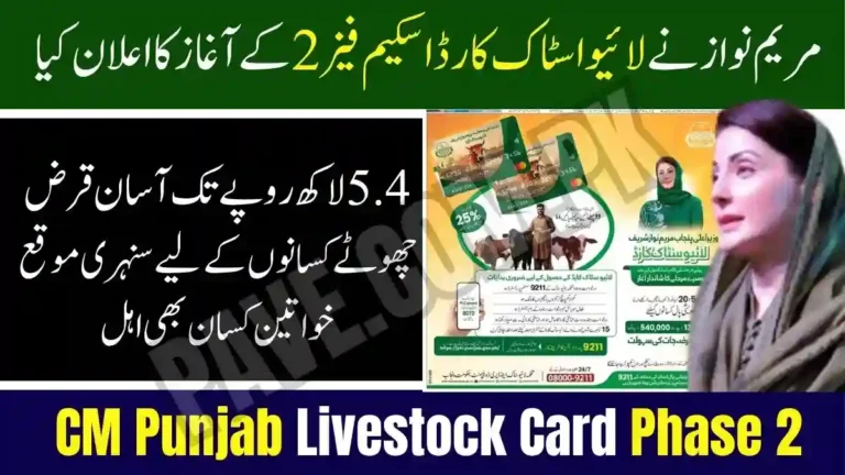 Maryam Nawaz Announces Livestock Card Scheme Phase 2