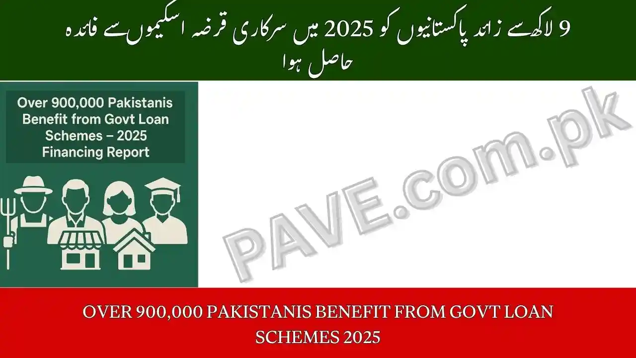 Over 900,000 Pakistanis Benefit from Govt Loan Schemes 2025 Financing Report 1 Over 900,000 Pakistanis Benefit from Govt Loan Schemes 2025