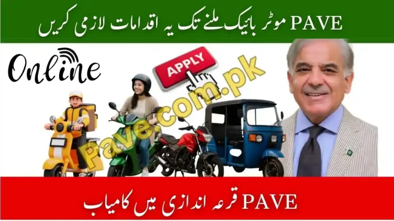 PAVE Ballot Selected? Follow These Steps Until Bike Disbursement 4 PAVE Ballot Selected