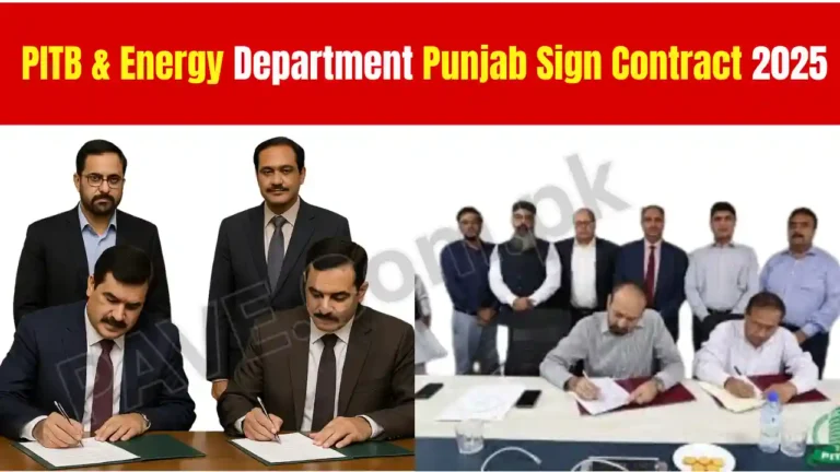 PITB & Energy Department Punjab Sign Contract 2025