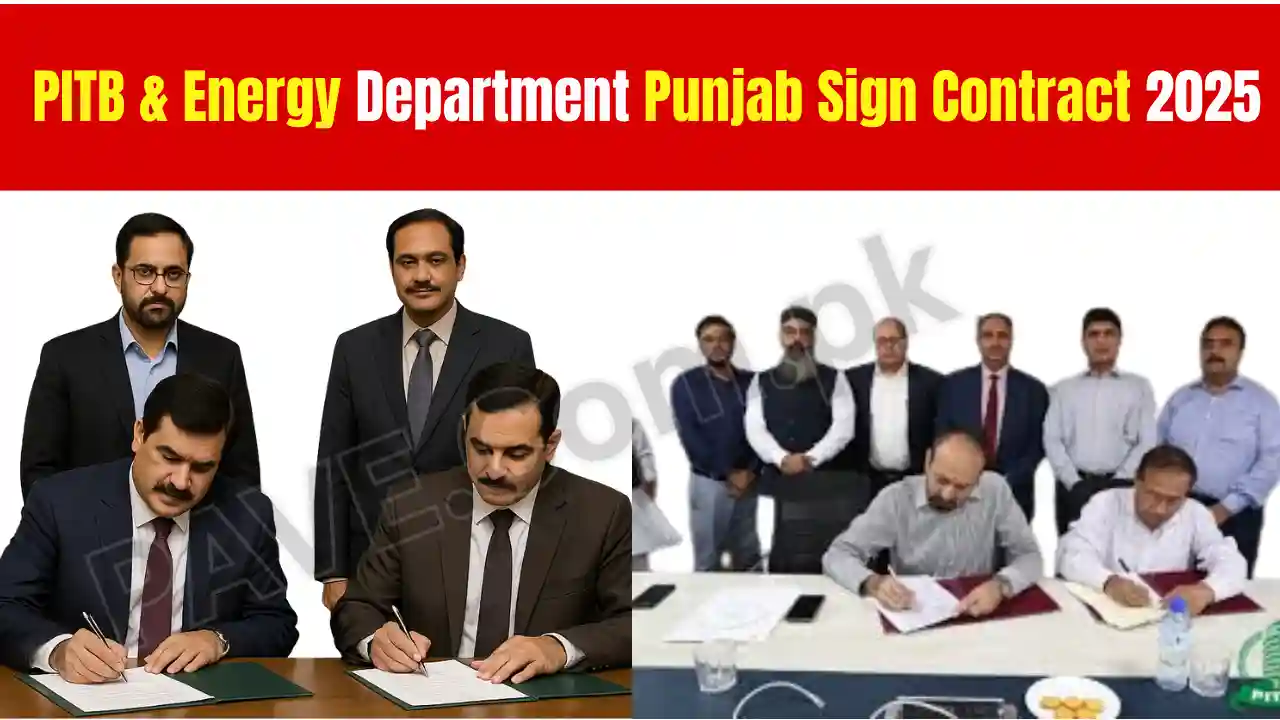 PITB & Energy Department Punjab Sign Contract 2025