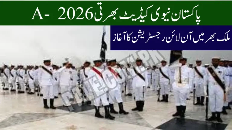 Pakistan Navy Cadet Recruitment 2026-A