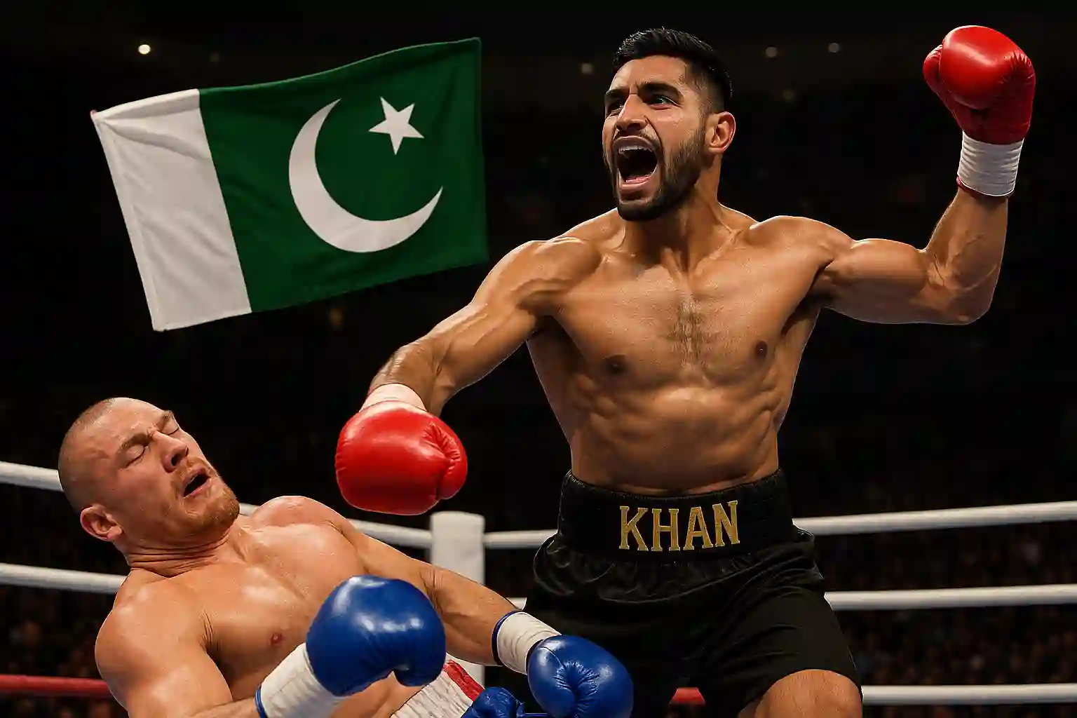 Pakistani-Origin Boxer Makes History in New York – Knocks Out American Fighter in Viral Match 1 Pakistani-Origin Boxer Makes History in New York