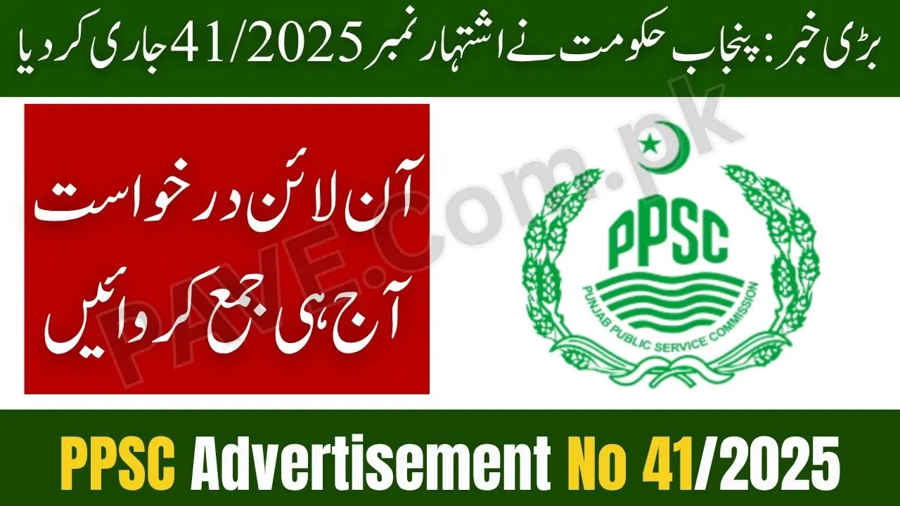 Punjab Govt Announces Advertisement No 41/2025