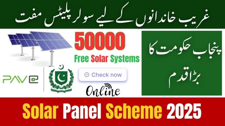 Punjab Launches Free Six-Plate Solar Panel Scheme 2025