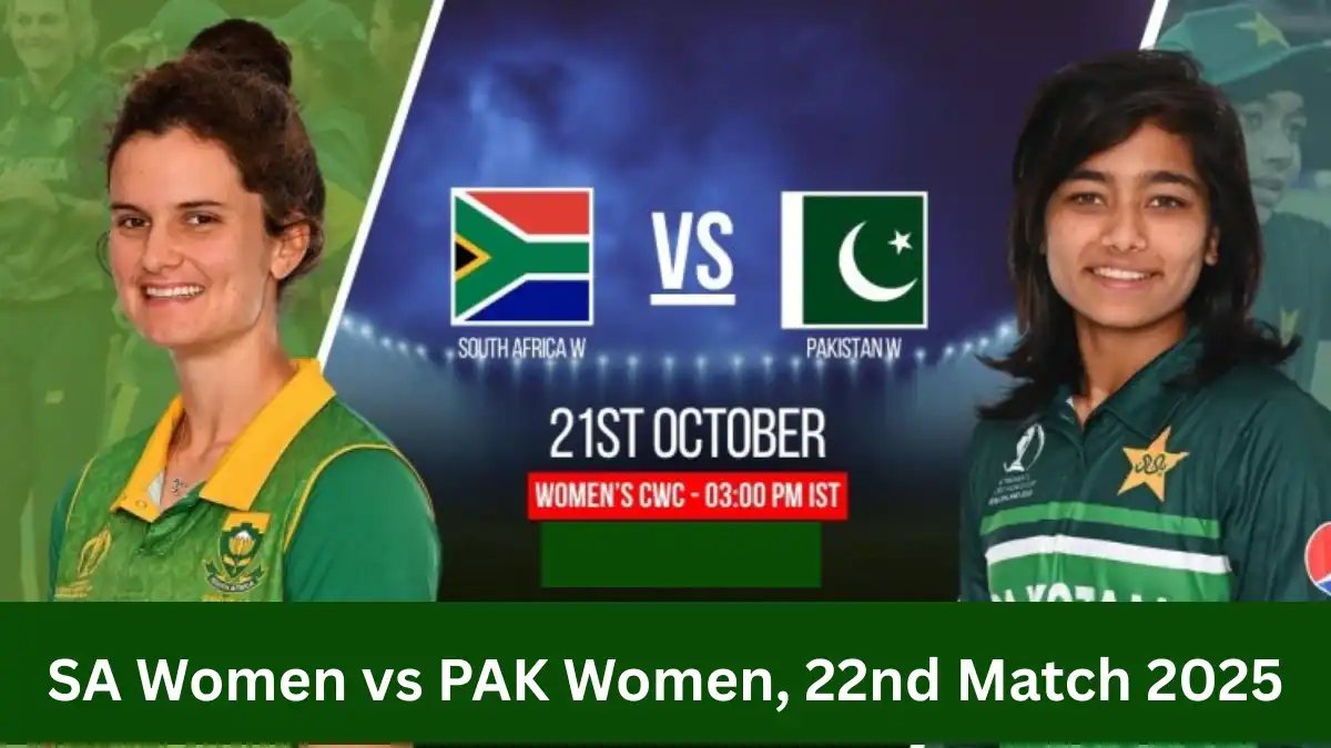 SA Women vs PAK Women, 22nd Match 2025