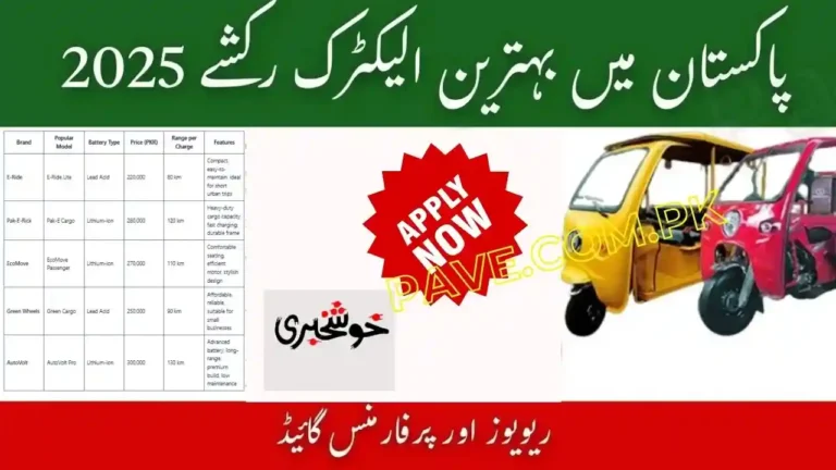 Top 5 Electric Rickshaw Brands in Pakistan – Reviews & Price 2025 8 Top 5 Electric Rickshaw Brands in Pakistan – Reviews & Price 2025