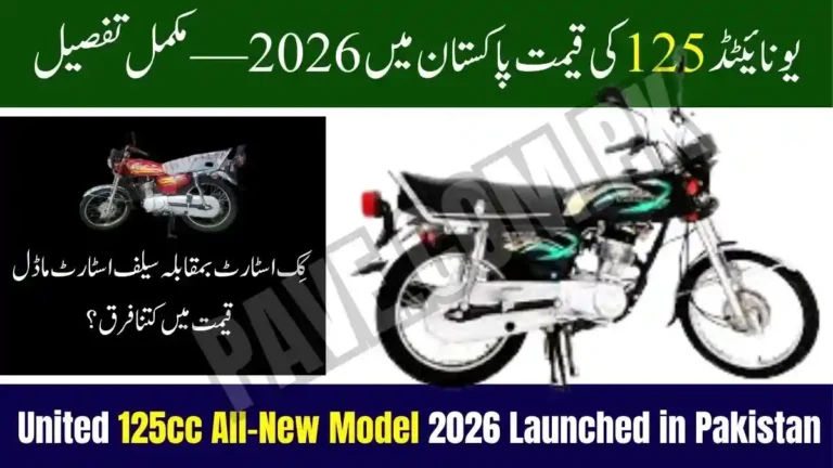 United 125cc All-New Model 2026 Launched in Pakistan
