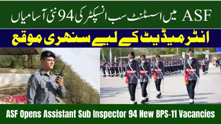 ASF Opens Assistant Sub Inspector