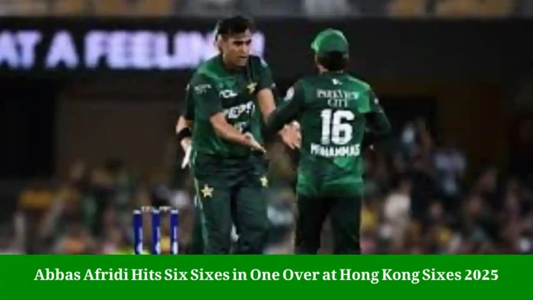 Abbas Afridi Six Sixes Hong Kong Sixes 2025