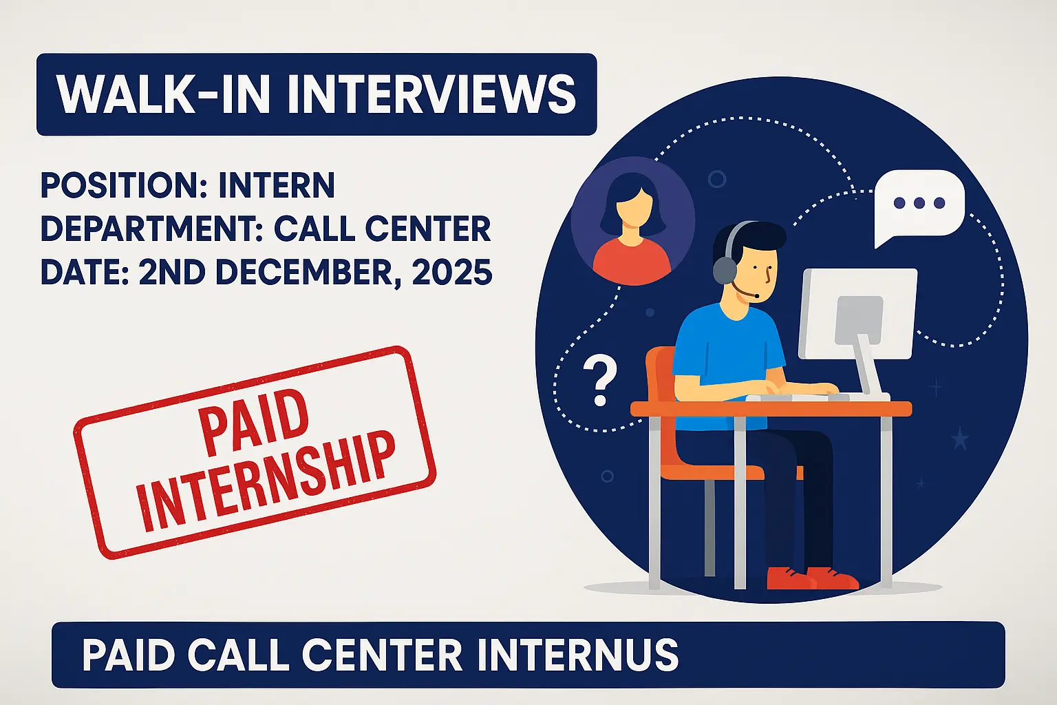 Airblue Announces Paid Call Center Internships – Walk-In Interviews This December 1 Airblue Announces Paid Call Center Internships