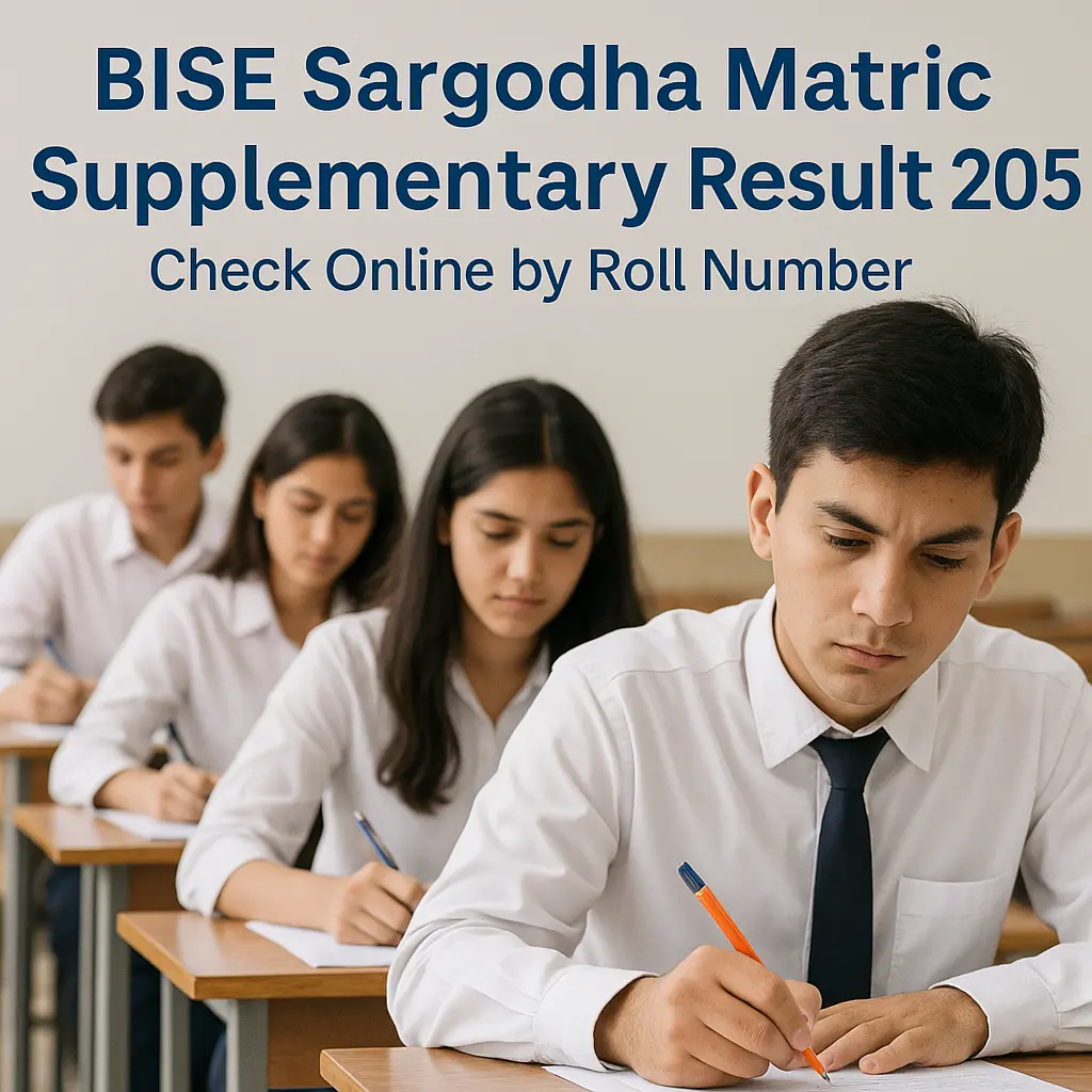 BISE Sargodha Matric Supplementary Result 2025