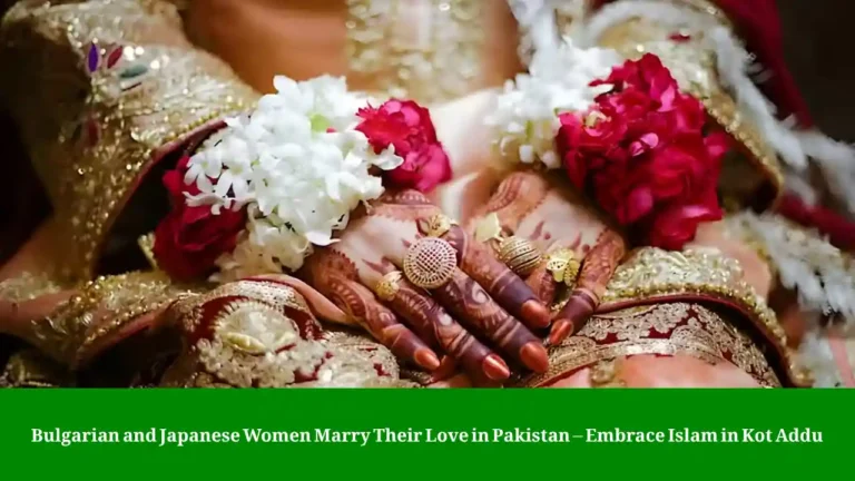 Bulgarian and Japanese women marry in Pakistan