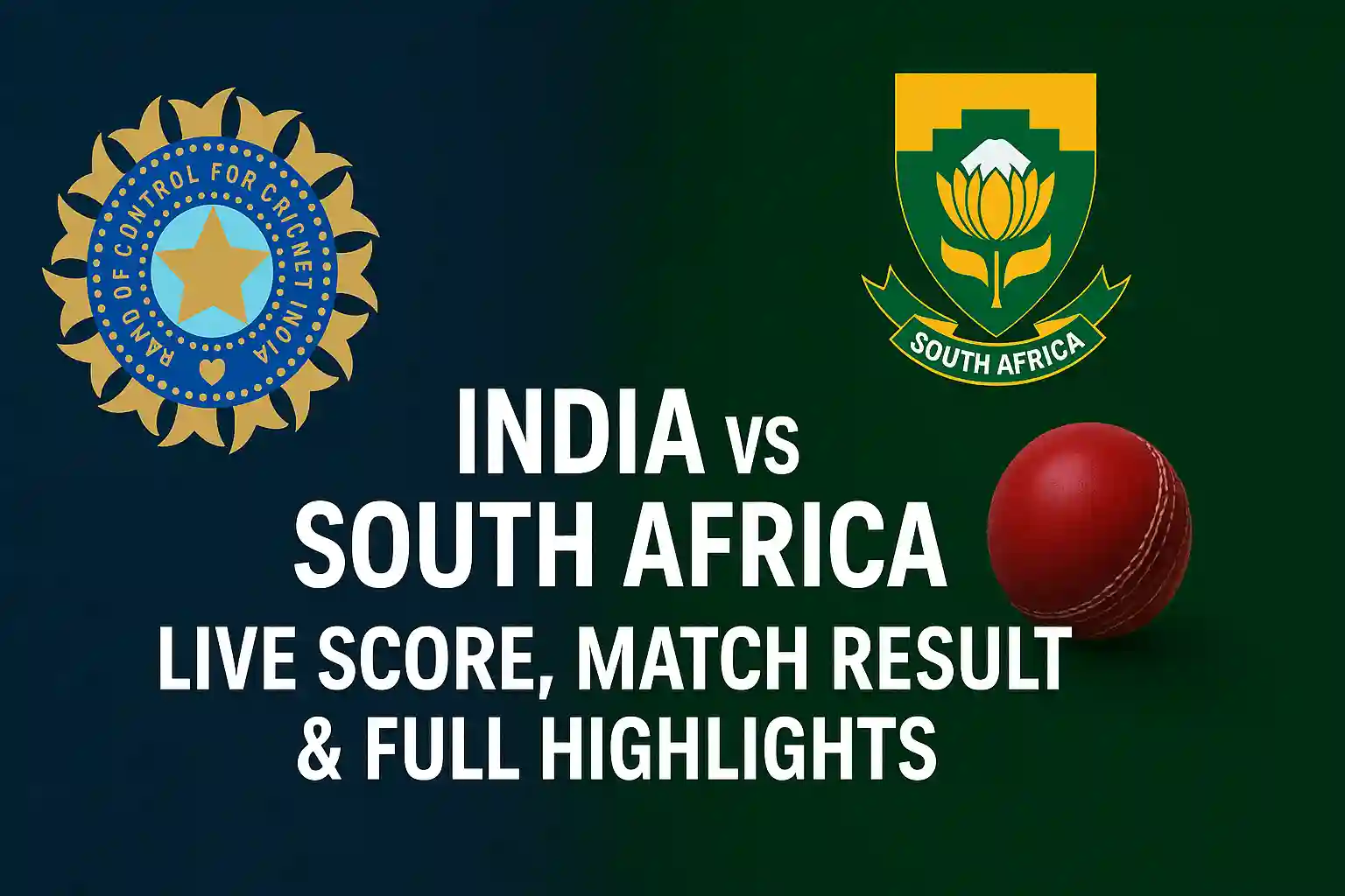 India vs South Africa Live Score