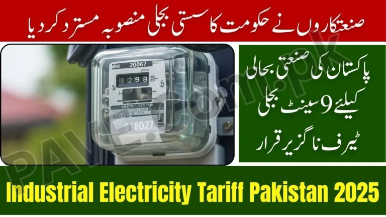 Industrial Electricity Tariff Pakistan 2025 Sparks Controversy