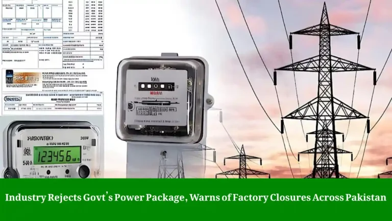 Industry rejects government power package