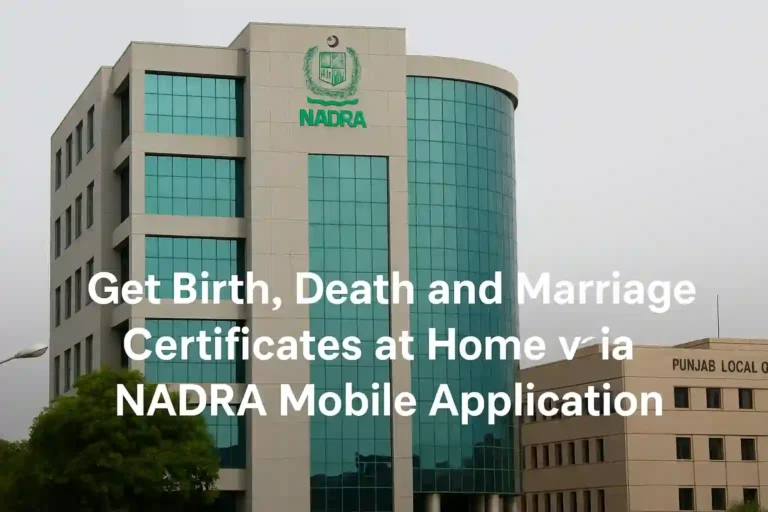 Punjab Residents Can Now Get Birth, Death & Marriage Certificates at Home via NADRA Pak ID App 8 Nadra Pak-ID Birth Death Marriage Certificates at Home