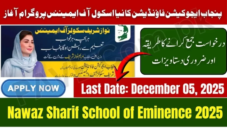 Nawaz Sharif Schools of Excellence Program 2025