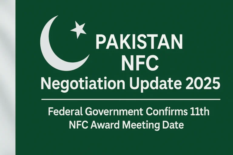 Pakistan NFC Negotiation Update 2025