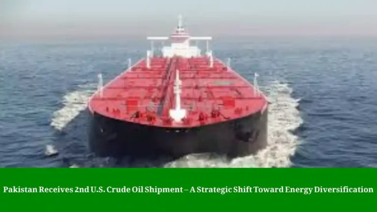 Pakistan receives U.S. crude oil shipment