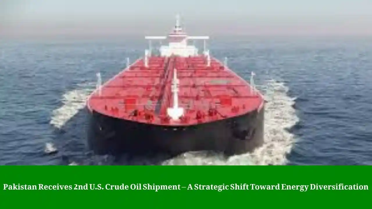 Pakistan receives U.S. crude oil shipment