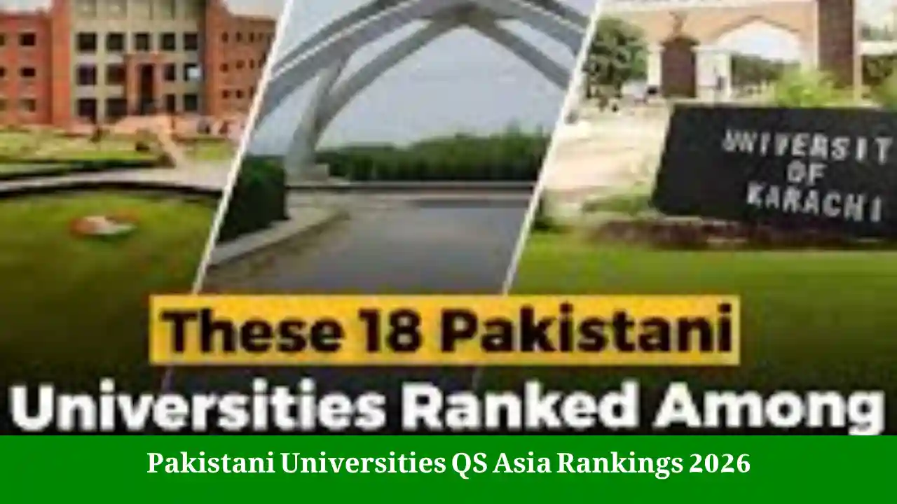 Pakistani Universities QS Asia Rankings 2026