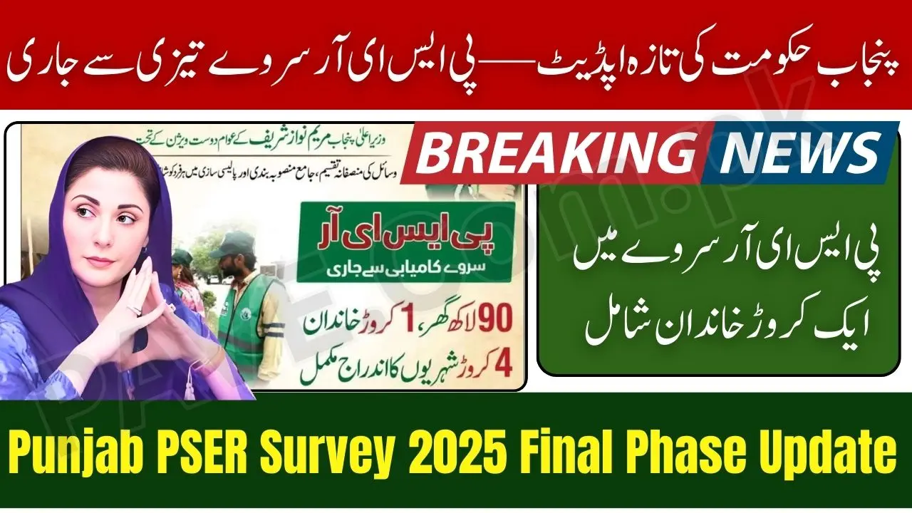 Punjab PSER Survey 2025 Final Phase Update