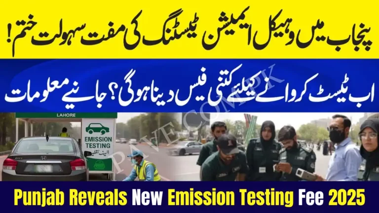 Punjab Reveals New Emission Testing Fee 2025