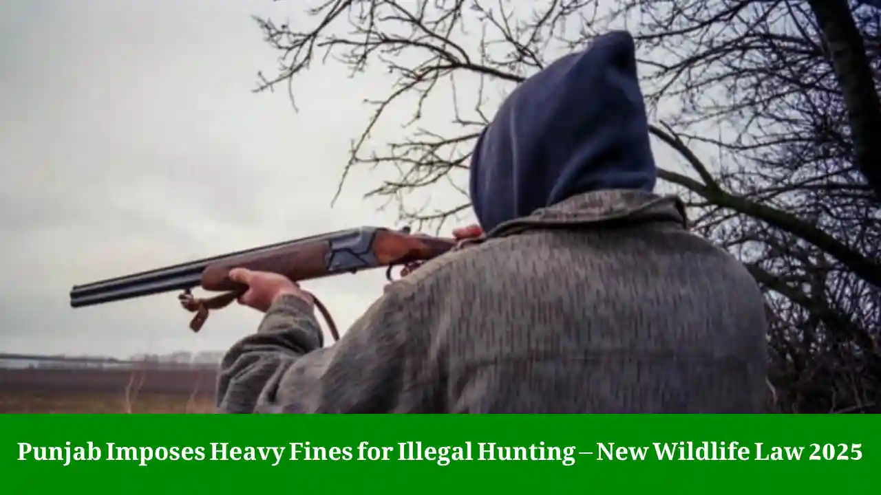 Punjab Imposes Heavy Fines for Illegal Hunting – New Wildlife Law 2025 1 Punjab Wildlife Act 2025