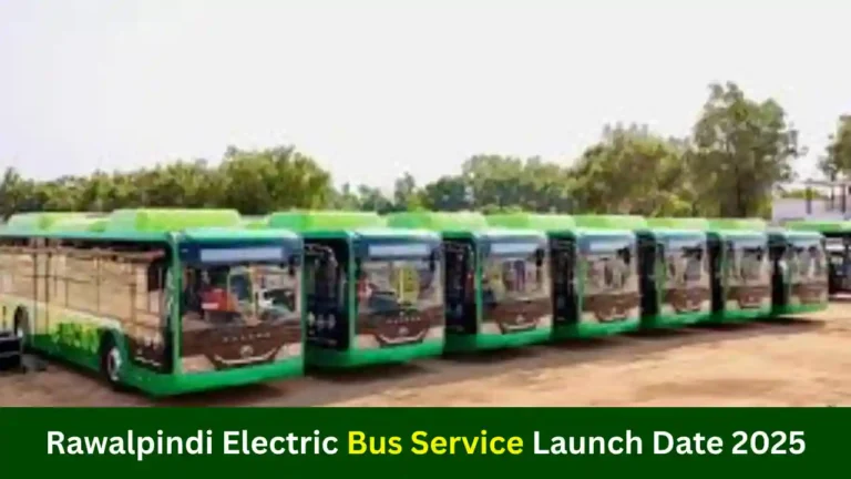 Rawalpindi Electric Bus Service Launch Date 2025